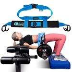 GluteBuster (Blue) Hip Thrust Belt | Booty Enhancer Hip Thrust Belt for Weights | Dumbbell Belt for Hip Thrust & Glute Workout Equipment | Hip Thrust Belt for Dumbbells Heavy | Butt Workout Equipment for Women & Fitness Equipment