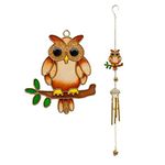 Garden Chime Owl On Branch Wind Chime Small