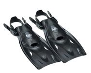 TUSA Snorkel Fins Long Blade Sport, Black, S, UF-21 BK