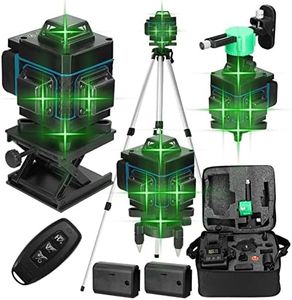Livella laser 360°, Weytoll 4D 16 linee 3° Livella laser Strumento autolivellante con treppiede regolabile in altezza di 1,2 m (blu)