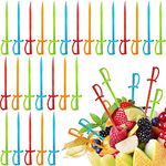 WowObjects® 3.3 Inch Sword Picks | Food Toothpicks Fruit Fork Cocktail Sticks | Fruit Toothpick for Kids | Color- Multicolor | 100 pcs