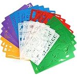 Stencil Drawing Kit for Kids, 25 Pc