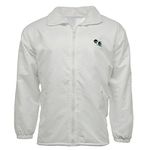 G5 APPAREL Bowls Lawn Bowling Mesh Lined Waterproof Hood Jacket with Logo White