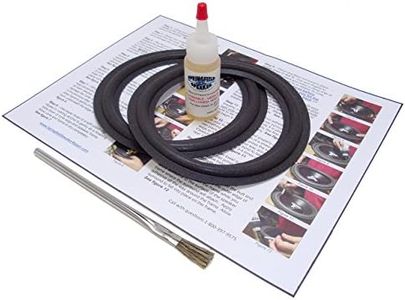 Springfield Speaker 6.5" Foam Surround Repair Kit - 2 Speaker Kit - Compatible with Several Dozen Commonly Used 6.5" Speakers of Different Brands and Models Whose Foams Match The Measurements