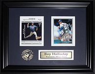 Roy Halladay Toronto Blue Jays 2 Card Baseball Memorabilia Collector Frame