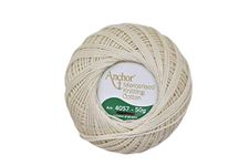 HUNNY- BUNCH Anchor Mercerized Premium Knitting Crochet Cotton Thread Yarn Balls For Knitting, Weaving, Embroidery And Craft Making Fast Color (Pack Of 2 Rolls, Shade No. 926), 100 Gram, Off White