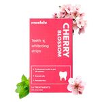 MOELELO Instant Teeth Whitening Strips (28 Strips, 14 Treatments), Professional Stains Removal, Oral Care Peroxide Free Treatment, Anti-Slip Firm Material, Cherry Flavour