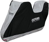 Oxford Aquatex Cover Top Box Motorcycle Motorbike Rain Covers Large New (CV205) (Grey Black)