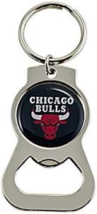 Aminco Unisex Adult Bottle Opener Ring Sports Fan Keychains, Chicago Bulls, Regular US