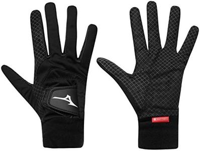 Mizuno 2018 ThermaGrip Men's Golf Glove, Pair, Black, Large