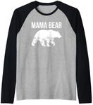 Mama Bear For Women, Mamma Bear Mother's Day, Momma Bear Mom Raglan Baseball Tee