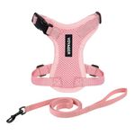 Voyager Step-in Lock Pet Harness - All Weather Mesh, Adjustable Step in Harness for Cats and Dogs by Best Pet Supplies - Pink, XXS