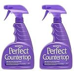 HOPE'S Perfect Countertop Cleaner and Polish 22-Ounce, Streak-Free Multi-Surface Cleaning Spray, Safe on Stone, Laminate, CORIAN, Granite, Quartz, Marble, Pack of 2