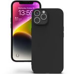 YATWIN Silicone Back Case for iPhone 13 Pro Max, Soft-Touch Phone Back Cover for Apple iPhone 13 Pro Max - Black