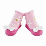 Mud Pie Pink Daisy Baby Girls' Sock