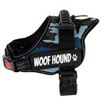 WOOF HOUND - Dog Harness, No Pull Strong Grip, Adjustable, Reflective, Water Resistant, No Choking, Soft, Padded, Breathable, Light Weight, Rubber Handle, Medium Dogs