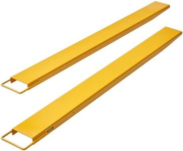 BestEquip Forklift Extensions, 72 inch Fork Extensions 5.5 inch Width, Heavy Duty Steel Pallet Fork Extensions, 1 Pair Forklift Extensions for Forklift Lift Truck Forklift Loaders