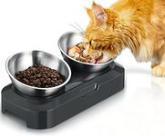 Hiumotan Cat Bowl with Stainless St