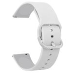 20mm 22mm Silicone Watch Strap for Women Men, Quick Release Replacement Strap with Stainless Steel Buckle Sport Watchbands Wrist Straps, smart watch wristband (20mm, White)