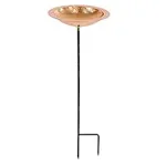 Sunnydaze Standing Copper Bird Bath