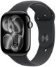 Apple Watch Series 11 [GPS 46mm] Smartwatch with Jet Black Aluminum Case with Black Sport Band - M/L. Sleep Score, Fitness Tracker, Health Monitoring, Always-On Display, Water Resistant