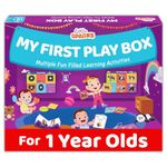 Smartivity Montessori Based Play Set Puzzle Game for Toddlers - 1 Year Olds | 5 Preschool Learning Activity Kit | 1st First Birthday Gift for 1 Year Old Girl & Boy I Fine Motor Skills, Colors