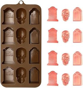 ALLY-MAGIC Halloween Silicone Mould Skull Ice Cube Moulds Candy Molds Baking Moulds Fondant Moulds Y6-WSTPMJ (Skeletons)