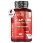 Vitamin B12 Gummies - 120 Gummies - 4 Months Supply - Vegan B12 Vitamin - High Strength Methylcobalamin - 1000mcg - B12 Supplement for Energy & Immunity - Reduction of Tiredness & Fatigue (EFSA)