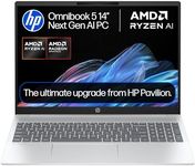 HP OmniBook 5 Next Gen AI Laptop | Copilot+ PC | AMD Ryzen AI 5 340 Processor | 16GB RAM | 512GB SSD | AMD Radeon 840M Graphics | 2K Anti-glare Display | 16.75 Hrs Battery | Windows 11 | 16-ag1001sa