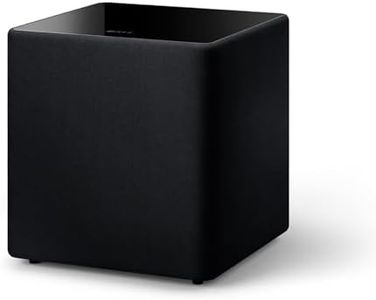 KEF Kube 12 MIE Subwoofer, Black | 300W Class D RMS Amplifier | 12-inch Bass Driver | iBX Intelligent Bass Extension | RCA Phono | Music | Home Cinema | Gaming