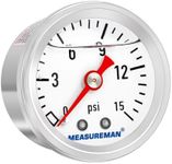 MEASUREMAN 1-1/2" Dial Size, Glycer