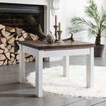 Noa and Nani - Canterbury Square Coffee Table - (Dark Pine and White)