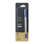 Parker Roller Ball Refill| Blue Ink Color| Medium Tip| Smudge Free Writing Experience | Precision Writing