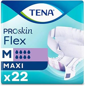 TENA ProSkin Flex Maxi | Taille M | 8 gouttes haute absorption | Slips tout-en-un | Lot de 3 paquets de 22