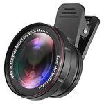 Rambot (3Year Warranty) Compact & Lightweight Wide Angle Lens, Clip on Cell Phone for Lens Attachment Compatiable for All Smartphones with 1 Year Warranty