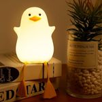 The Purple Tree Cute Duck Night Lamp, Kids Seagull Lamp, Kids Room Night Light with Timer, Touch Control, Rechargeable, Gifts for Kids, Baby, Women, Duck Lamp Diwali Gift