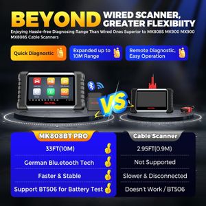 Autel MaxiCOM MK808BT PRO Wireless Diagnostic Scanner