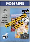 PPD Satin Photo Paper for Inkjet Printer, Premium Semi Gloss Luster Finish 8.5x11 Size Sheets for Printable Photos, Thick 255 gsm 68 lbs 10.5 mil, White, Water Resistant & Instant Dry Prints (50 Pack)