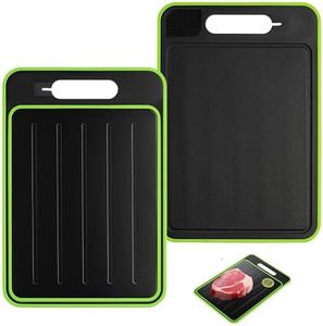 Planche de décongélation 4 en 1 - Plateau de décongélation Miracle Melt - Plateau de décongélation - Planche à découper double face comme planche à découper avec râpe - Décongélation rapide des