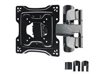 Monoprice Low Profile Full-Motion Articulating TV Wall Mount Bracket for TVs 23in to 42in, for Samsung, Vizio, Sharp, LG, TCL, Max Weight 77 lbs, VESA 200x200 - Commercial Series