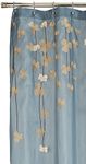 Lush Decor Flower Drops Shower Curtain, 72 by 72-Inch, Federal Blue/White