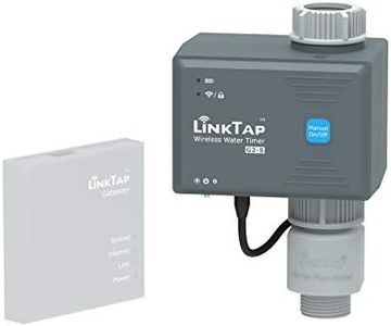 LinkTap G2S Wireless Water Timer - Requires Gateway - Smart Irrigation Tap Timer with App, Cloud Controlled Watering, Weather Awareness, Manual Control & Digital Lockout, Easy Install, IP66 Waterproof