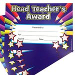 100 Holographic Sparkly Head Teachers Award Motivational Childrens Pupils School Teachers Praise Reward Certificates Value Pack A5 Primary Teaching Services