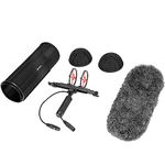 Handheld Mic Windshield Suspension System, BOYA BY-WS1000 Shotgun Microphone Blimps with XLR Cable for 20-22mm Diameter Shotgun Microphones for Canon Nikon Sony DSLR Camcorder Recorder