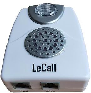 LeCall Telephone Ringer Amplifier Phone Ring Enhancer Adjustable Ringer Volume HI LO Switch with Flash Light TA002