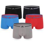 FM London Mens Super Soft Bamboo (5-pack) Boxer Shorts, Light Assorted, L UK