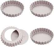 CHEFMADE Mini Tart Pan Set, 4-Inch 