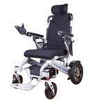 Alton Mobility - SHAWK Reclining Foldable Lightweight Electric Wheelchair 500W Motor330 lbs 13 miles-Grey