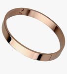 Highly Polished Golden Bracelet Lock Kada for Men and Boys