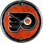 NHL Chrome Clock, 12" x 12", Philad